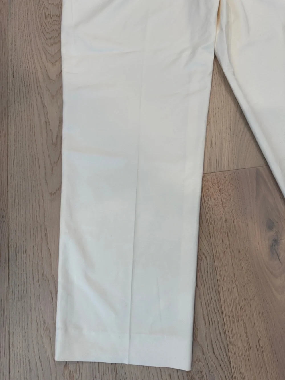 J. Crew Essential Pant NWOT in City Twill Ivory Womens 14 Wide Leg Career Office - Picture 10 of 14